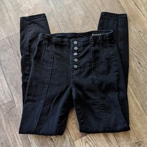 Blank NYC Button Fly Skinny Jeans